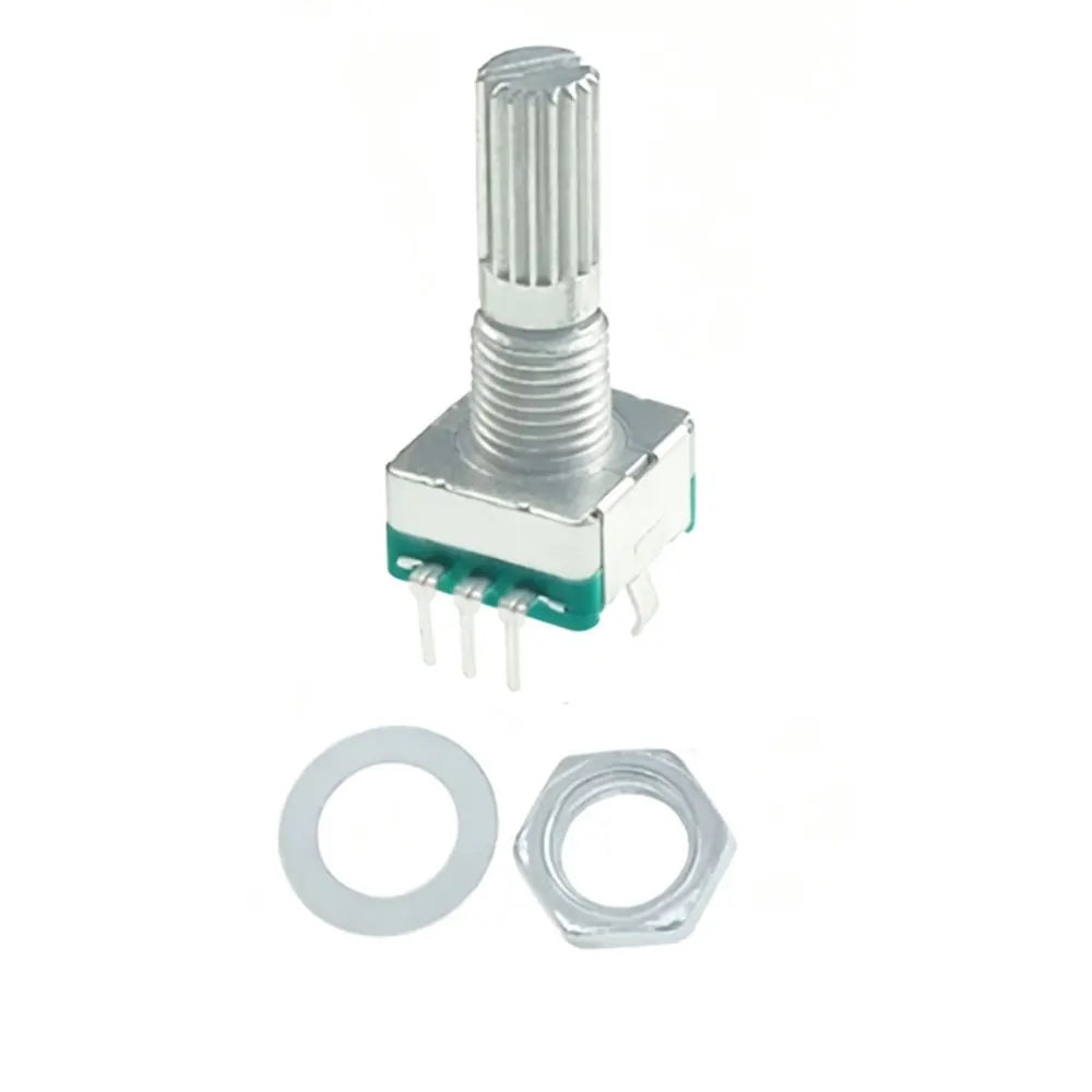 5pcs 20Position Incremental 360 Rotary Encoder Knob Button Switch EC11 Arduino Digital Potentiometer 15/20mm Plum Half Shaft