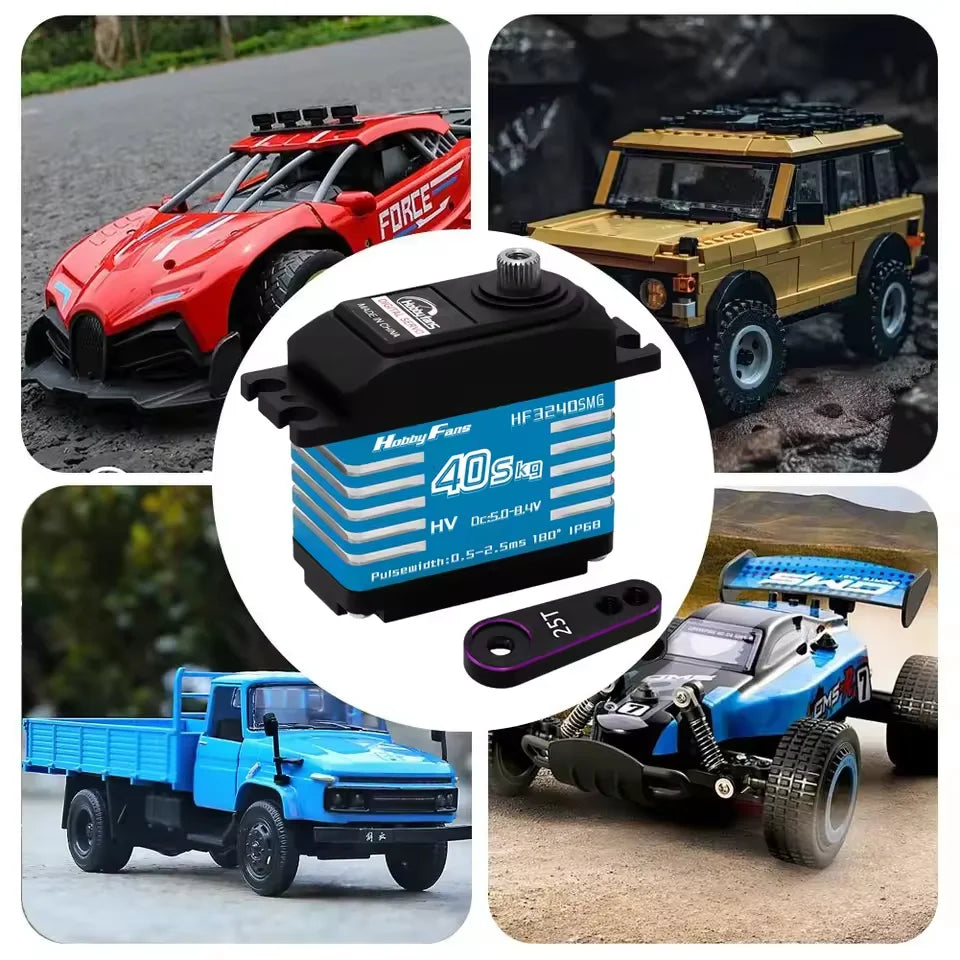 HF3240SMG Digital Servo 40KG High Torque Brushless Motor Metal Gear 180 Degre Steering Gear Heavy Duty RC Crawler Robot DIY Part