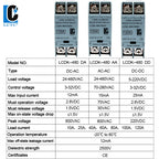 SSR Solid State Relay 10A 25A 40A 60A 80A 100A 120A DIN Rail Single Phase Relay With Heat Sink DC To AC DC To DC AC To AC