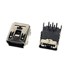 10Pieces 9Types Mini USB Connector B Type USB 2.0 Jack 5pin SMT DIP PCB Board Sink 1.7 USB Socket Female Jack 2.0