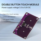 Dual Button Touch Module Capacitive Touch Proximity Sensor Module Keyboard Approximately 0-5mm For Arduino