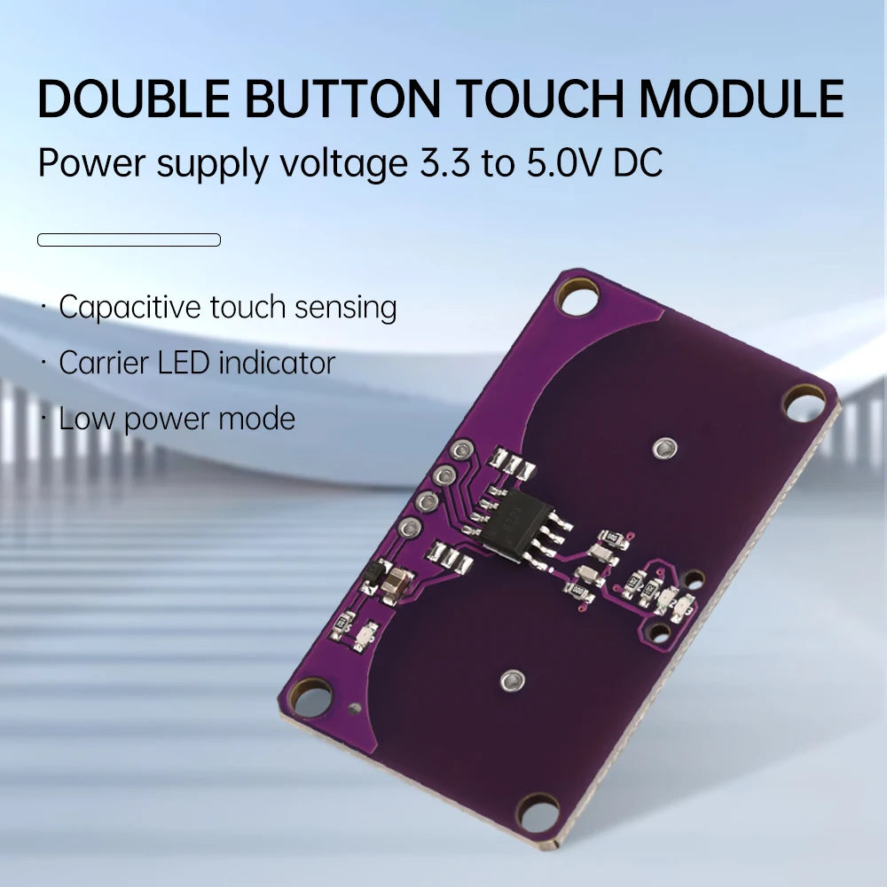 Dual Button Touch Module Capacitive Touch Proximity Sensor Module Keyboard Approximately 0-5mm For Arduino
