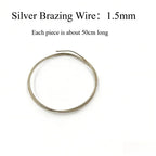 Silver Solder Wire & Sheet Kit High Medium Low Temp for Jewelry Making Repair DIY Craft Ring Bracelet Welding Supplies Gift