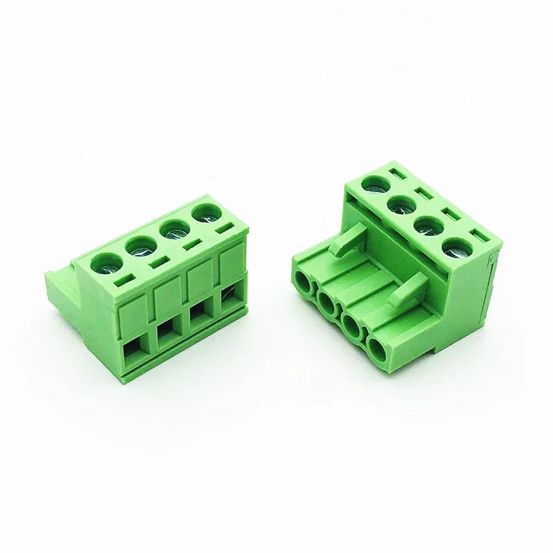 1Set 2EDGRKC Green Solderless Docking Screw Terminal Block 5.08MM PCB Plug-In Type 2EDG Connector for Electronics