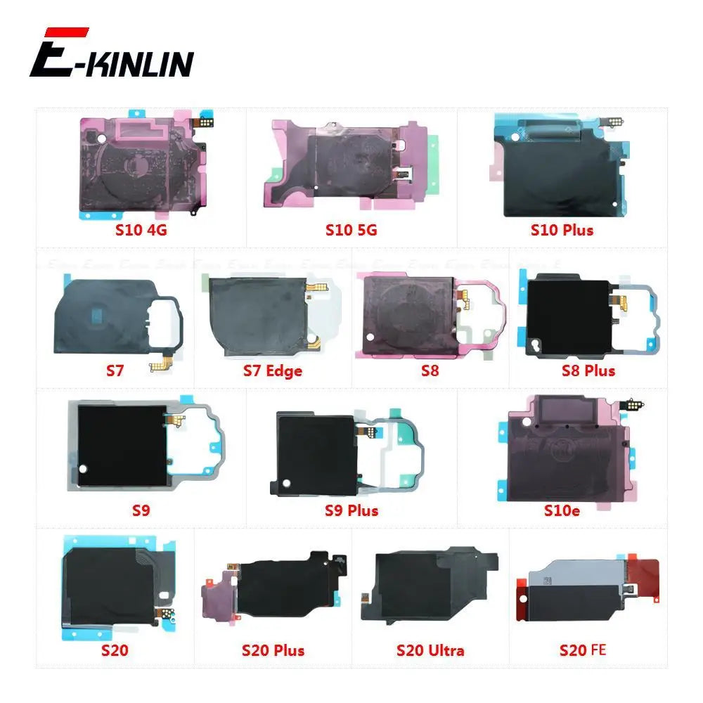 Wireless Charging Charger Receiver Coil NFC Compass Module Flex For Samsung Galaxy S7 Edge S8 S9 S10 S20 FE Plus Ultra S10e