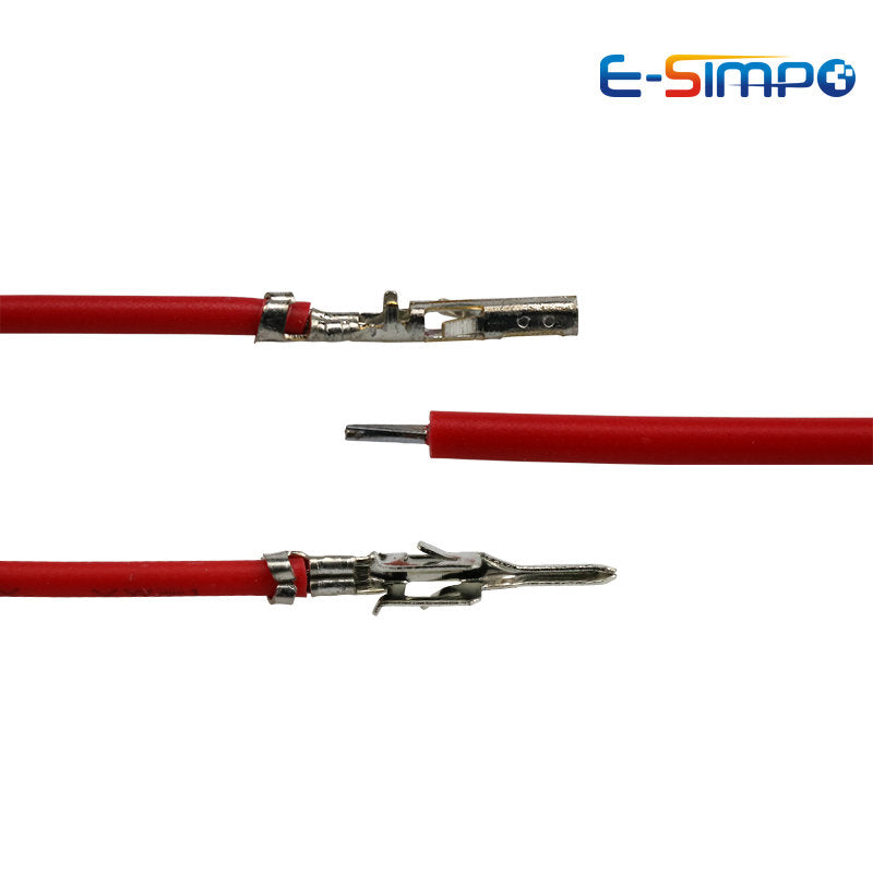 100PCS Mx3.0mm Small 5557/5559 43020 43025 Male Female Dock Terminal Crimp Wire 20cm 20AWG Single Head Electronic Cable Harness
