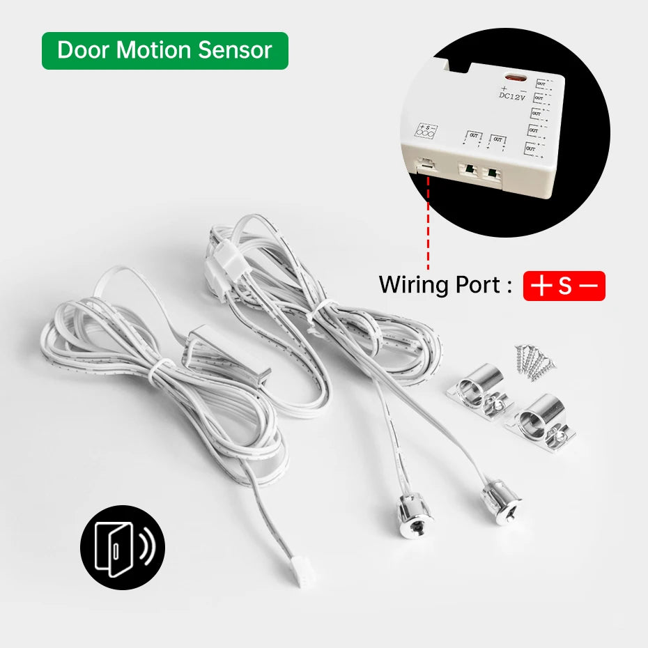 DC12-24V Sensor Switch Penetrable Touch/Hand Sweep/PIR Motion & Dual Door Sensor for Cabinet LED Lighting Control