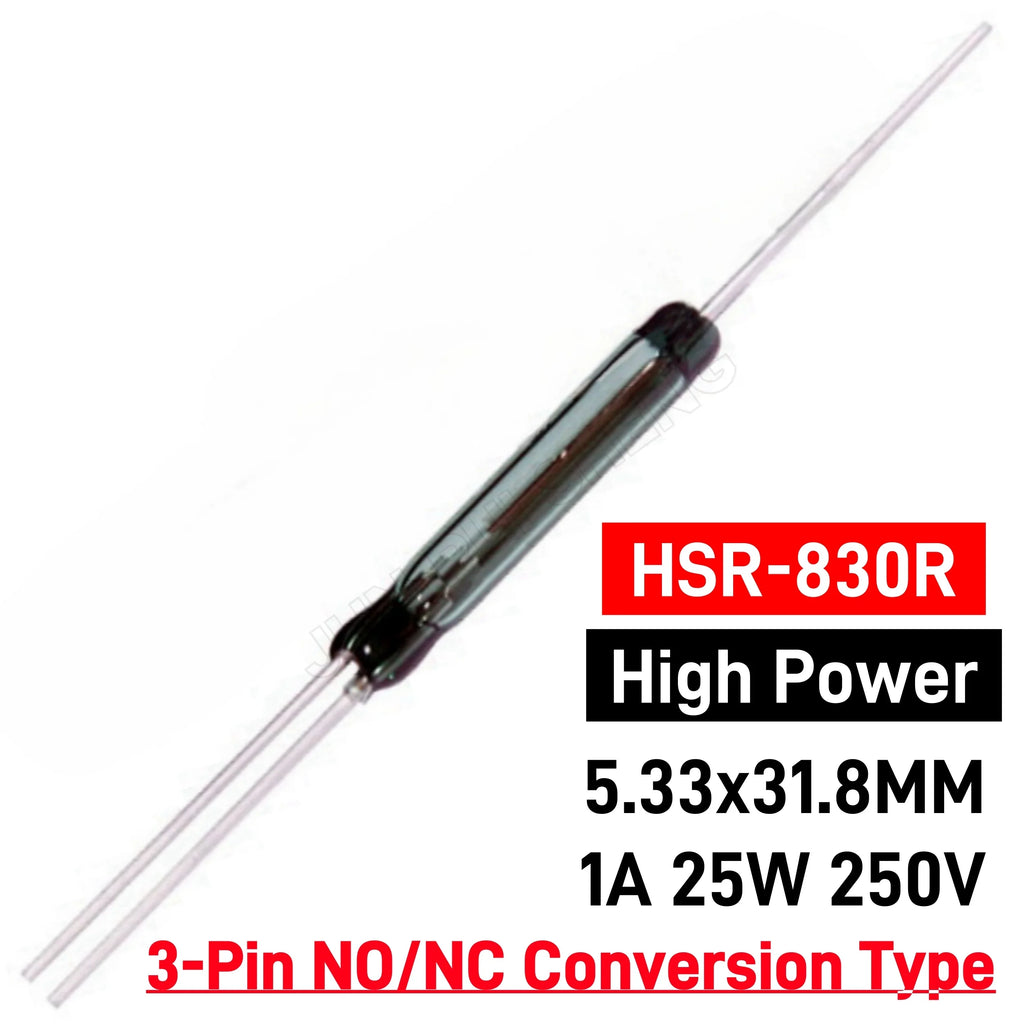 High Power SPDT Reed Switch 3 Pin 120V 127V 220V 230V 250V 400V 500V Voltage Normally Open/Closed NO/NC Magnetic Contact Sensor