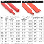 1~20m 3:1 Heat Shrink Tubing With Glue Red 1.6 ~ 39mm Double Wall Adhensive Lined Wire Polyolefin Cable Sleeve Waterproof