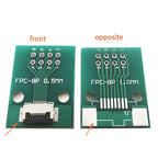 1Pc FPC/FFC Welding 0.5 Seat Connection 0.5mm Pitch Connector SMT To 2.54mm Flexible Cable Adapter Board 6 8 10 20 50 60 80 Pin