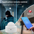 Zigbee PIR Motion Sensor Infrared Detector Mini Smart Human Body Sensor Remote Control Alarm Work with Tuya Alexa Smart Life App