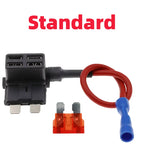 12V MINI SMALL MEDIUM Size Car Fuse Holder Add-a-circuit TAP Adapter with 10A Micro Mini Standard ATM Blade Fuse