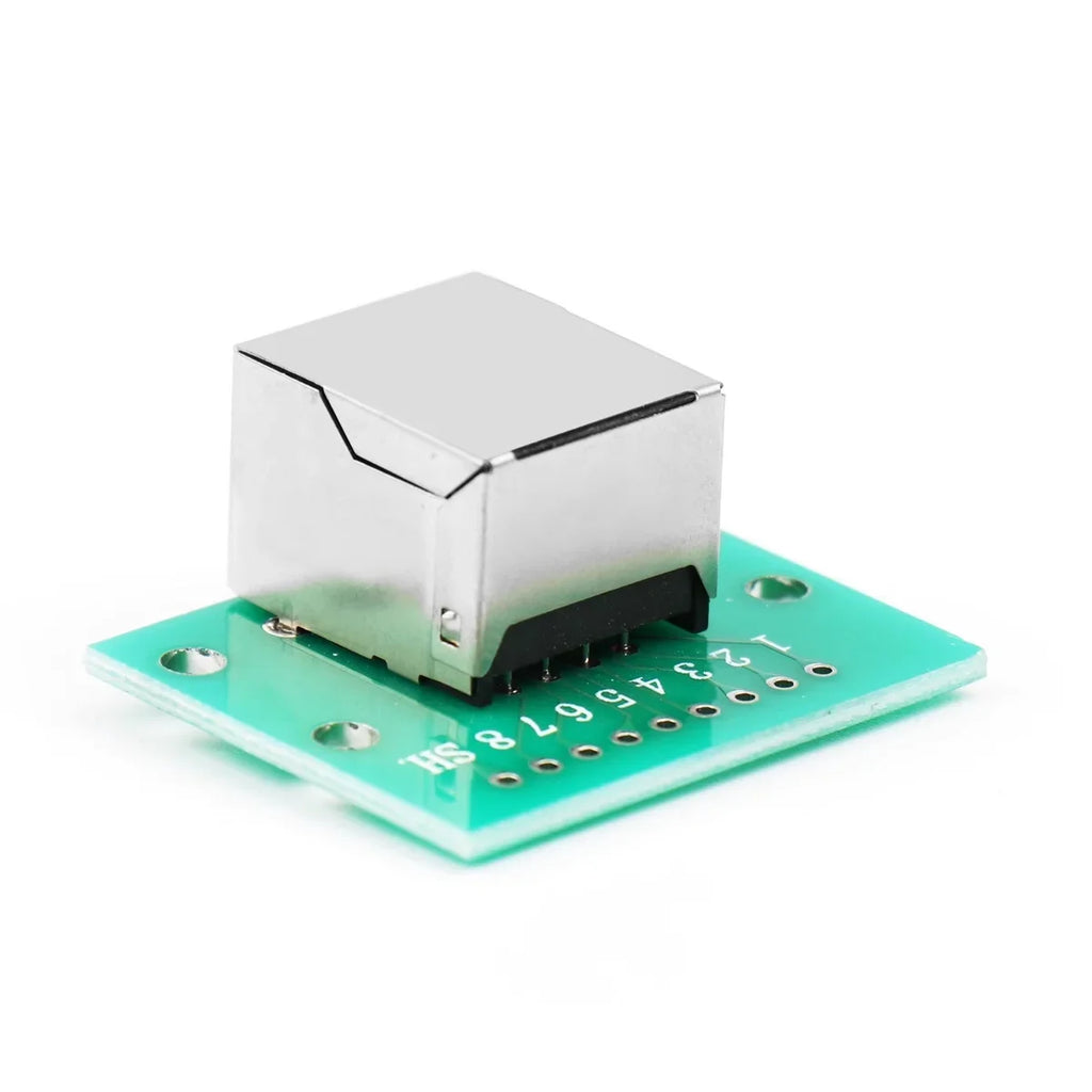 RJ45 Adapter Board To XH2.54 Modular Ethernet Connector Adapter Network Interface + Breakout Board + Pin Header Switch to beta