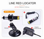 Set 20*90 660nm With Battery Case Laser Module Diode Alignment Red Light Laser Line Locator For Woodworking Machine Positioning