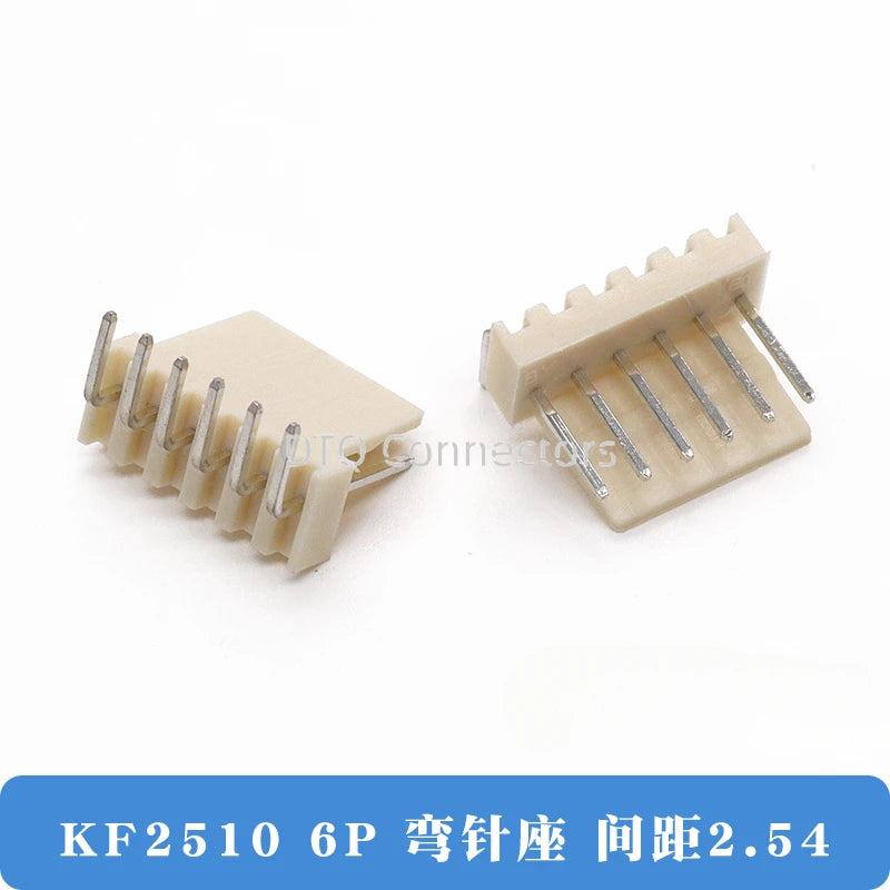 50/100PCS KF2510 connector straight pin socket bent pin socket 2.54MM 2A 3AW 4 5 6 8 10 12P