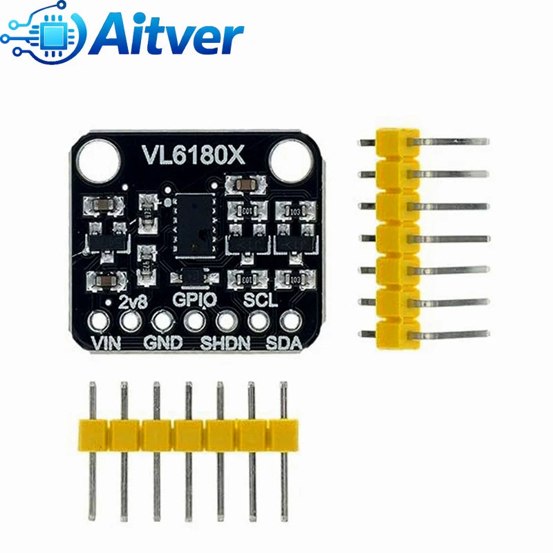 VL6180 / VL6180X Time‑of‑Flight Range Finder Sensor Module, Optical Distance + Gesture Detection, I2C 3.3V 5V for Arduino ESP32