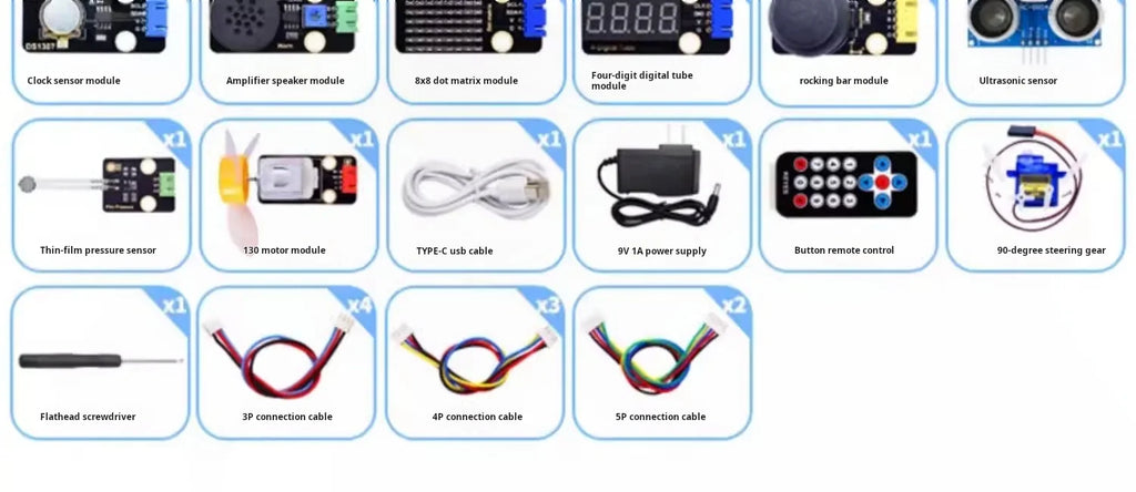 Arduino UNO R4  27 in 1 37 in 1 42 in 1 Starter Kit IoT Programming Sensor Learning Kit for Maker