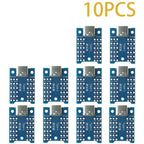 1-50pcs USB Type-C Breakout Board – All Pins Exposed, VBUS GND DP DN CC SBU, for Charging & Data Debugging, DIY Electronics