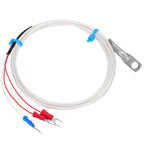 Temperature Sensor Probe PT100 Thermistor Temperature Measuring Probe Round Hole Patch Type Temperature Measuring Probe