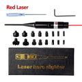 Tactical Red Green Barrel Bore Sight Kit for .177 to .50 Caliber Rifle Handgun Boresighter with Button Switch Airsoft Hunting