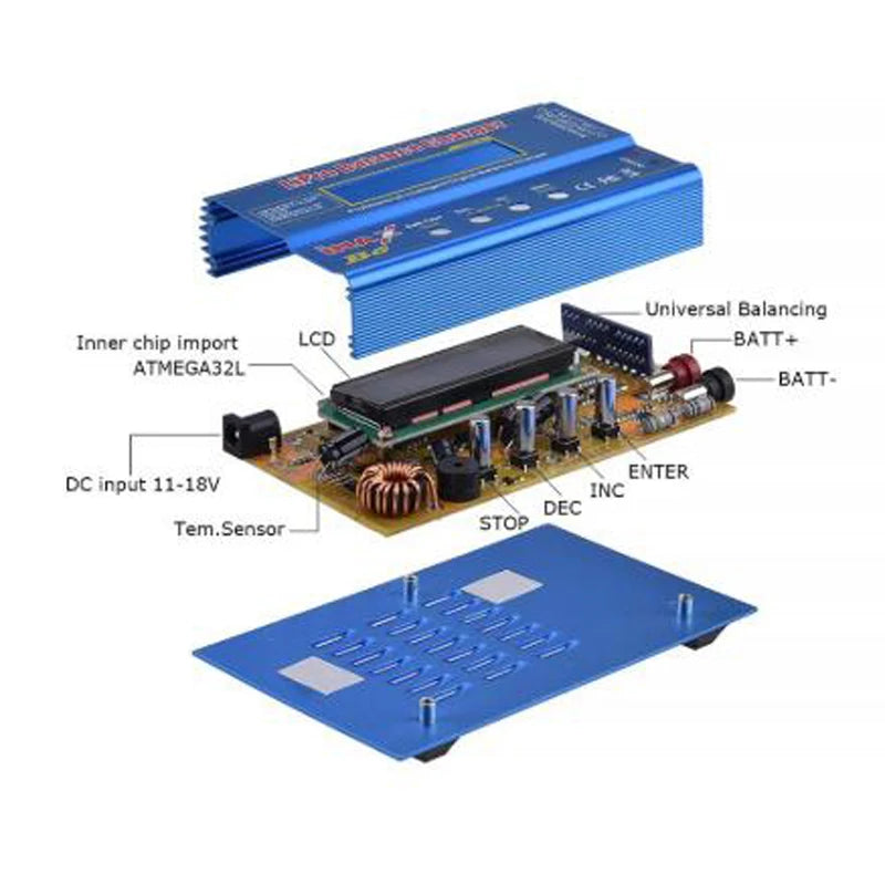 IMAX B6 B6AC 80W Digital Balance Charger Discharger For Lipo NiMh Li-ion Ni-Cd RC Battery With 12V 5A Power Adapter
