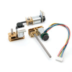 N20 DC Encoder Motor 3V/6V/12V with M3 M4 Screw Thread 55mm Long Shaft 7PPR 15-1000RPM for DIY Car Model Magnetic Encoder Motor