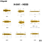 5pcs Pogo Pin Connector Pogopin Battery Spring Loaded Contact SMD Needle PCB 2 3 4 5 6 7 8 9 10 12 14 MM Test Probe H021 - H040