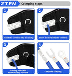 Electrician Pressed Pliers Crimping Tool with Interchangeable Dies Ratcheting Wire Crimper for Electrical Terminals Connector