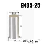 EN Copper Electrical Wire Non-Insulated Naked Sleeve Tubular Crimpare Connectors Tube Cord End Ferrules Cable Lug Crimp Terminal