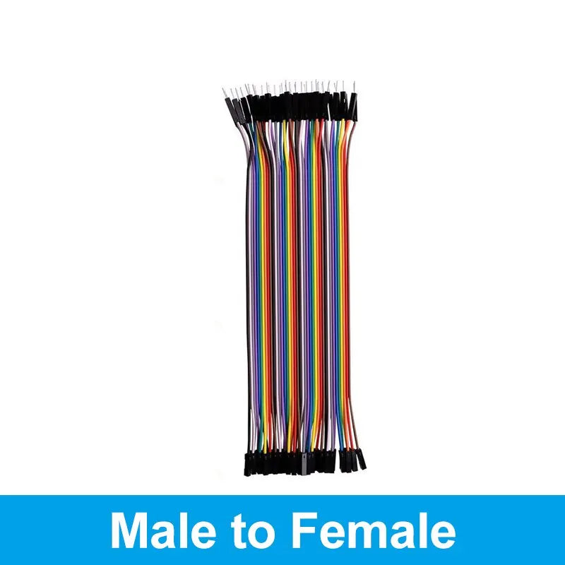 40PIN 20/10CM Dupont Cable Male to Male Female Jumper Wire for Arduino DIY Kit 3 Different Connections for Electronics Projects