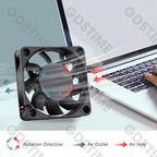 Gdstime 60MM Fan 24V 12V 5V Fan 60MMx15MM Brushless DC Exhaust Axial Cooling Fan 6cm 6015 Cooler for PC Equipment CPU Cooling