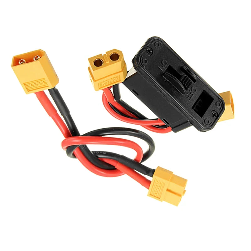 XT60 Power Switch with LED Indicator On Off Switch with XT60 Connectors for RC Airplane Drone Battery Power Control