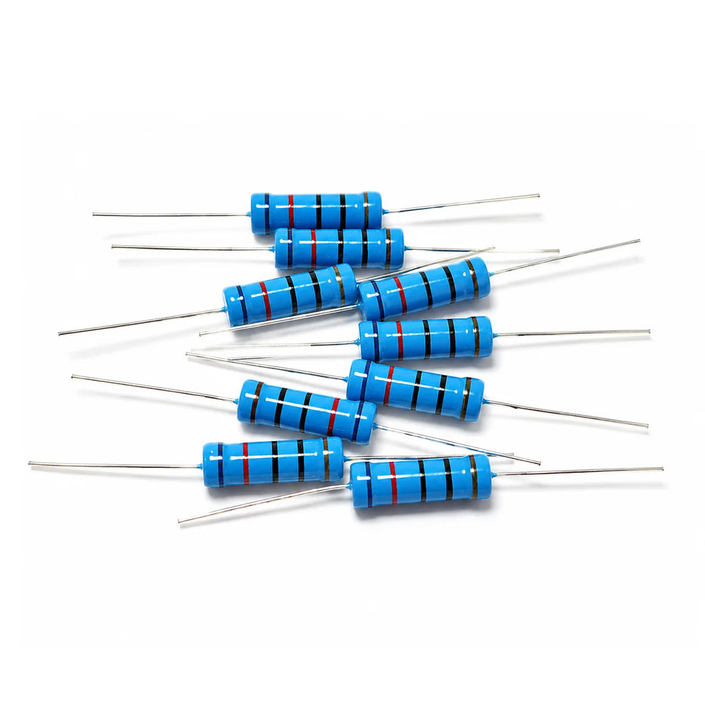 100PCS 5W Metal Film Resistor Kit 1% Precision Fixed Resistor 0.1Ω-1MΩ Assorted Values