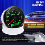 60/120/200KMH 85MM GPS Speedometer Gauge 7 Color Light with GPS Antenna Waterproof Motorcycle Boat Car Truck Speed Gauge Meter