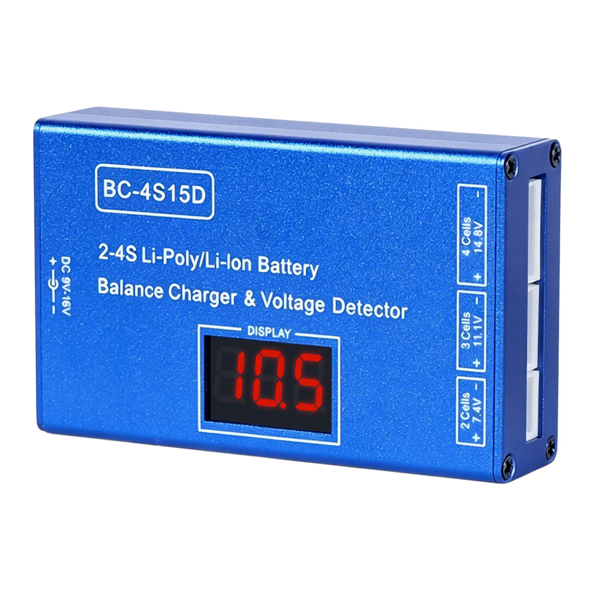 BC-4S15D Lipo Battery Balance Charger with Voltage Display Screen Lithium Lipo RC Balance Charger for 2-4S RC Batteries