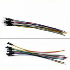 10Pcs 2.54mm Pitch Single End Dupont Jumper Wire 1Pin Male Female Connector 26AWG Breadboard Jumper Cable