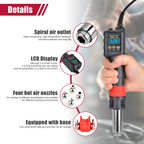JCD Micro Hot Air Gun 8208 750W Soldering Welding Rework Station LCD Digital Display All-in-one Heat Gun BGA IC Solder Tools