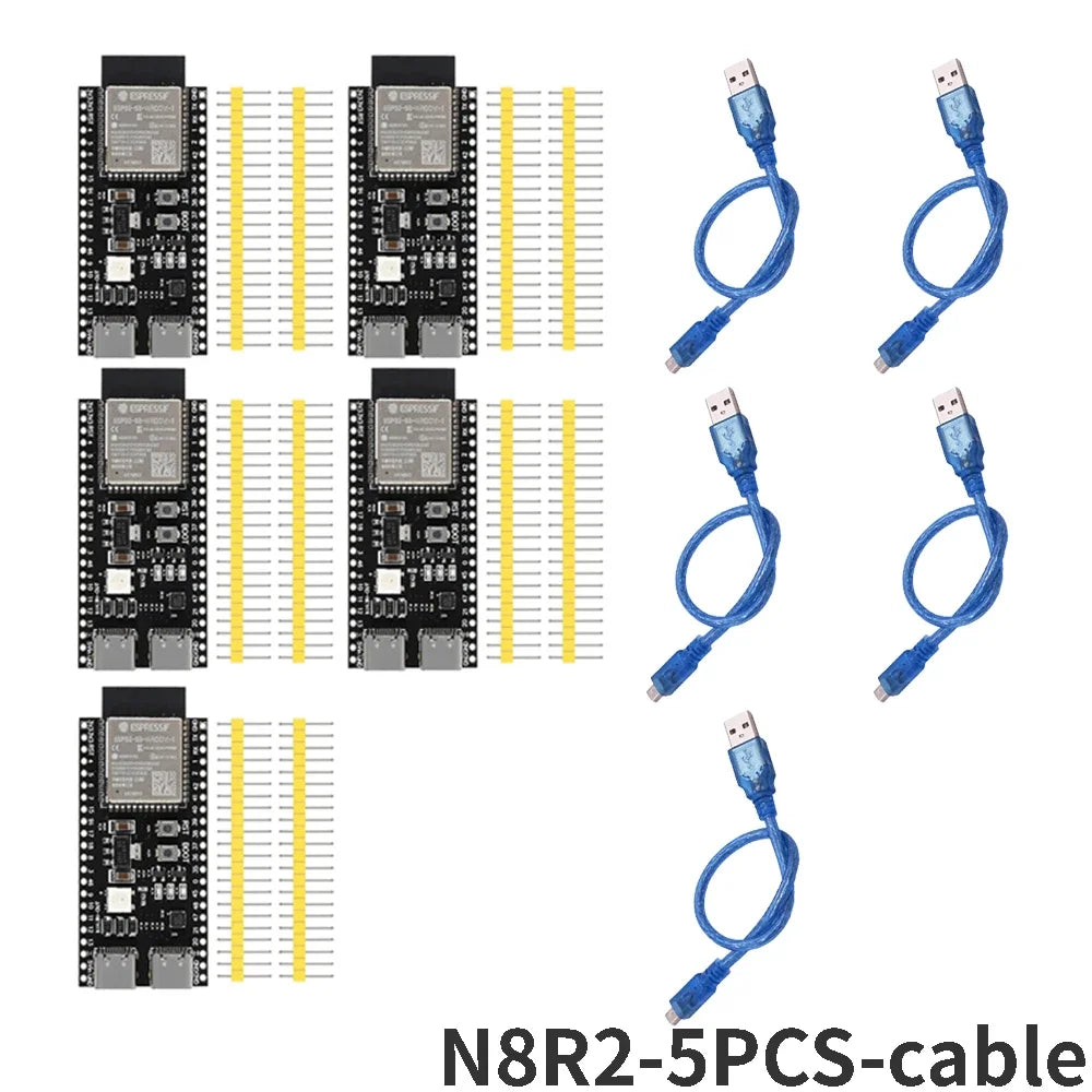 3-10PCS ESP32-S3 Development Board 44Pin Type-C WiFi BLE N16R8 16MB Flash 8MB PSRAM N8R2 8MB Flash 2MB PSRAM