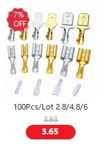 1set 2.8mm 2/3/4/6/9 pin Automotive Quick connection Electrical wire connector Male Female cable terminal plug Kits Motorcycle