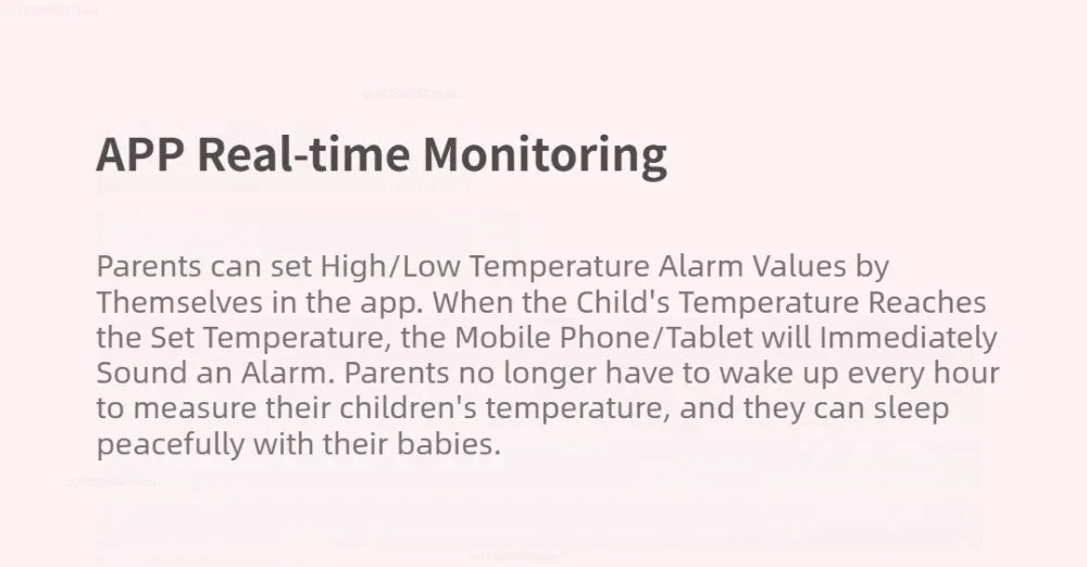 Miaomiaoce Digital Baby Smart Thermometer Clinical Thermometer High-precision Constant Monitor High Temperature Alarm