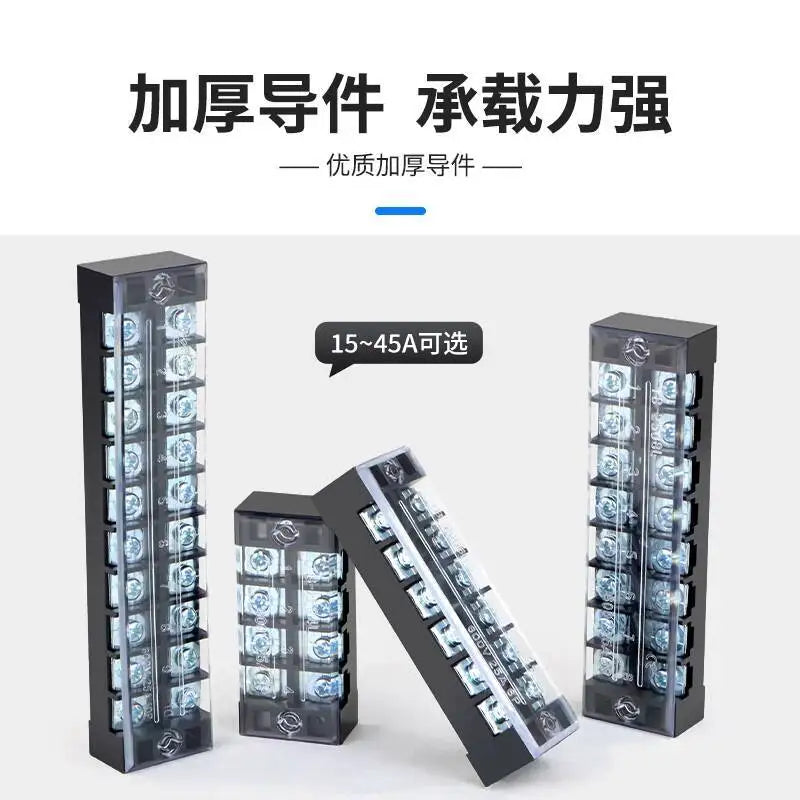 Terminal Block Position Connection Strip Copper Iron TB-1503 TB-1504 TB-1505 TB-1506 TB-1508 TB-1510 TB-1512 TB-1515 TB-1520