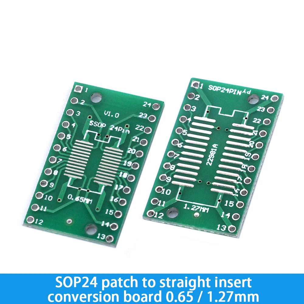 10PCS PCB Board Kit SOP24 SOP8 SOP14 SOP16 SOP20 SOP28 SMD Turn To DIP Adapter Converter Plate SOP 8 14 16 20 24 28