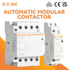 ETEK Modular Contactor Din Rail Automatic 2P 4P 230V Single-phase Three-phase 16A/20A/25A/40A/63A  EKMF