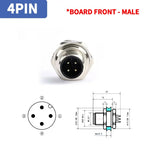 1pcs M12 4pin 5 8Pin Sensor Connector Panel Back Mount Waterproof Flange Socket Threaded Coupling Male&Female A Code Connectors