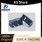 10~100PCS/LOT D2FC-F-7N(20M) New Original OMRON Micro Switch White Dot Limit Switch 3 Pin Mouse Button Repair wholesale
