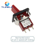 1PCS SH T80-R Series Mini Paddle Toggle Switch Square Snap-in Panel Mount 5A/125VAC