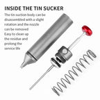 LUXIANZI Powerful Desoldering Pump Aluminum Suction Tin Gun Vacuum Soldering Iron Desolder Solder Sucker Pen Removal Hand Tools
