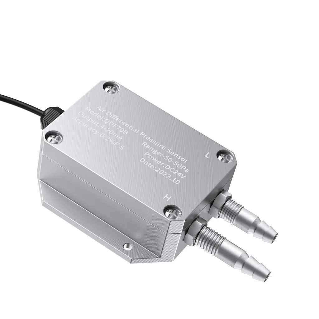 Differential Pressure Transmitter -100-0-100Kpa 4-20mA Differential Pressure Sensor 0-10V Wind Air Differential Pressure Sensor