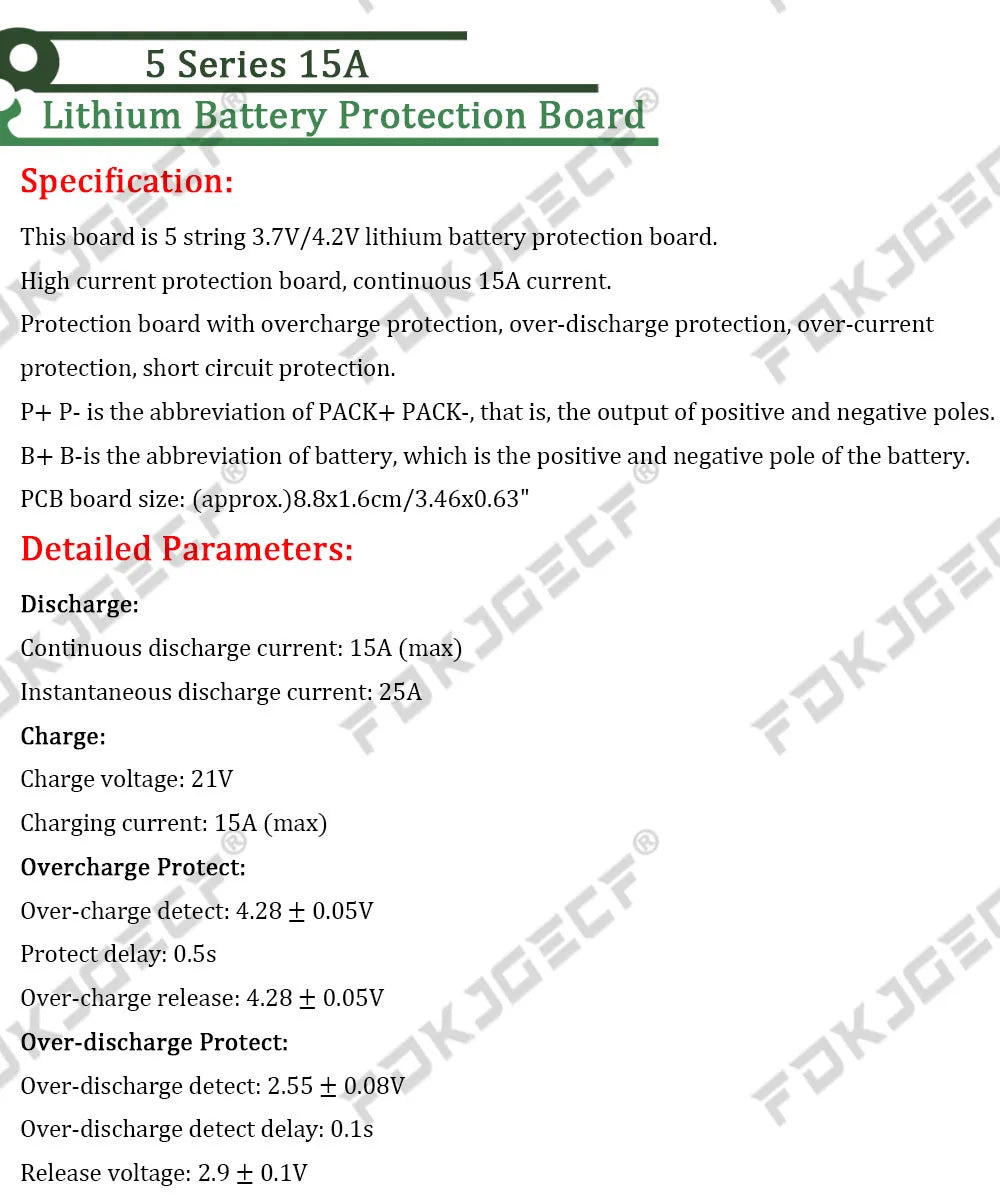 1S 2S 3S 4S 5S 6S 3A 15A 20A 30A Li-ion Lithium Battery 18650 Charger PCB BMS Protection Board For Drill Motor Lipo Cell Module