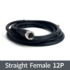 2Meters M12 sensor connector waterproof cable plug Male&Female 4 5 8 12Pin PVC Integrated injection molding M12 connectors
